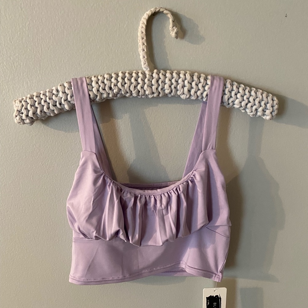 Purple Tank Crop Top